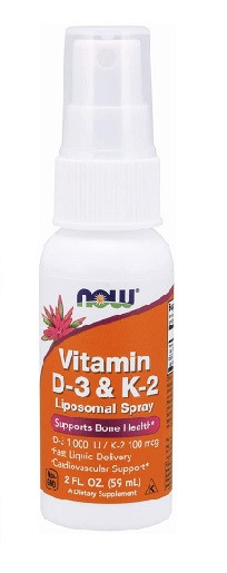Now - Vitamin D-3 & K2 Liposomal Spray | ROUGHBULL FITNESS