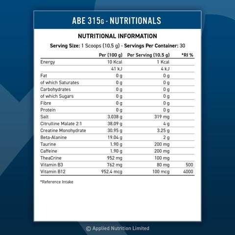 Applied Nutrition A.B.E Ultimate Pre 315g twirler ice cream | ROUGHBULL FITNESS
