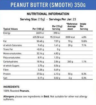 Applied Nutrition Fit Cuisine Peanutbutter 350g Crunchy | ROUGHBULL FITNESS