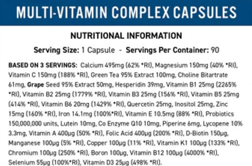 Applied Nutrition Multi-Vitamin Complex 90 Kapseln | ROUGHBULL FITNESS