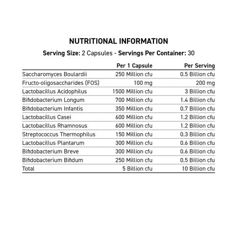 Applied Nutrition Probiotic Advanced Multi-Strain Formula 60 Kapseln | ROUGHBULL FITNESS