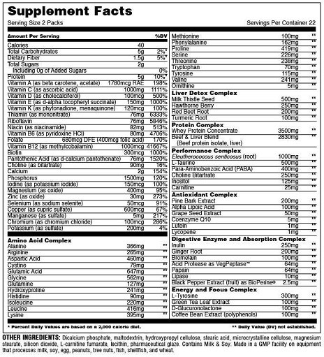Universal Animal Pak 44 Serv. Limited Edition | ROUGHBULL FITNESS