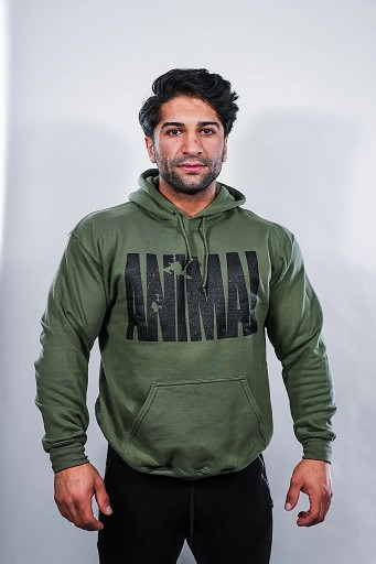 Universal Animal Hooded Sweater Military L | ROUGHBULL FITNESS