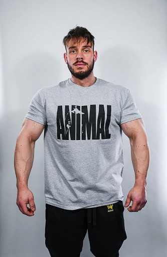 Universal Animal Basic T-Shirt Grey L | ROUGHBULL FITNESS