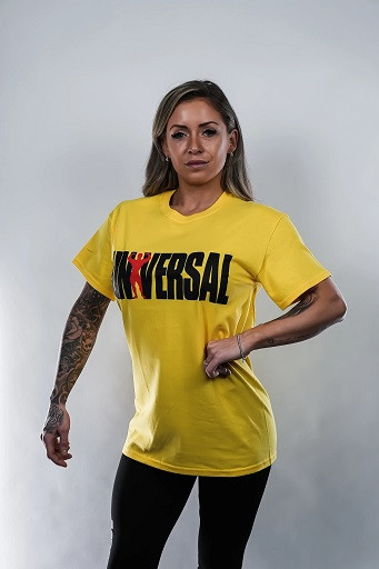 Universal Animal T-Shirt Logo Yellow '77 M | ROUGHBULL FITNESS