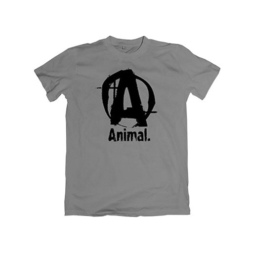 Universal Animal Basic Logo T-Shirt grau L | ROUGHBULL FITNESS