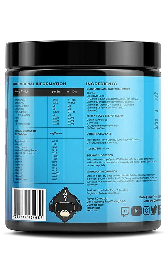 Player 1 - Game On Gaming Energy 200g Rainbow | ROUGHBULL FITNESS