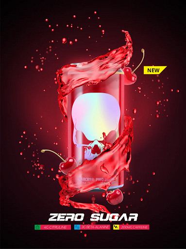 Genius Nutrition Warcry PWO Drink (24 x 330 ml) Cherry Iced Tea | ROUGHBULL FITNESS