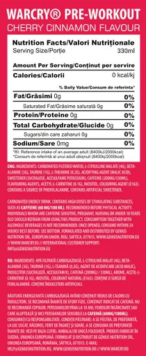 Genius Nutrition Warcry PWO Drink (24 x 330 ml) Tropical Storm | ROUGHBULL FITNESS