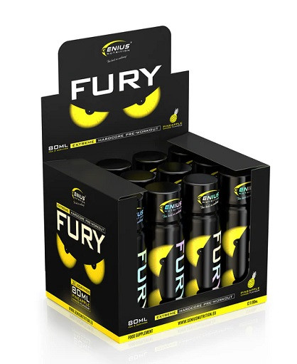 Genius Nutrition -  Fury Extreme Shot (12x80ml) Pineapple | ROUGHBULL FITNESS