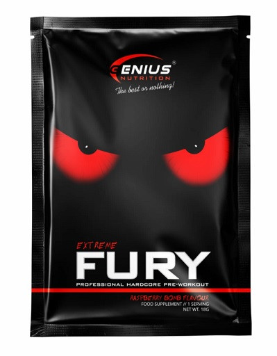 Genius Nutrition Fury Extreme 10x18g Probe Raspberry Bomb | ROUGHBULL FITNESS