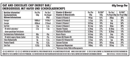 CLIF Clif Bar 12 x 68g Crunchy Peanut Butter 24.01.22 | ROUGHBULL FITNESS