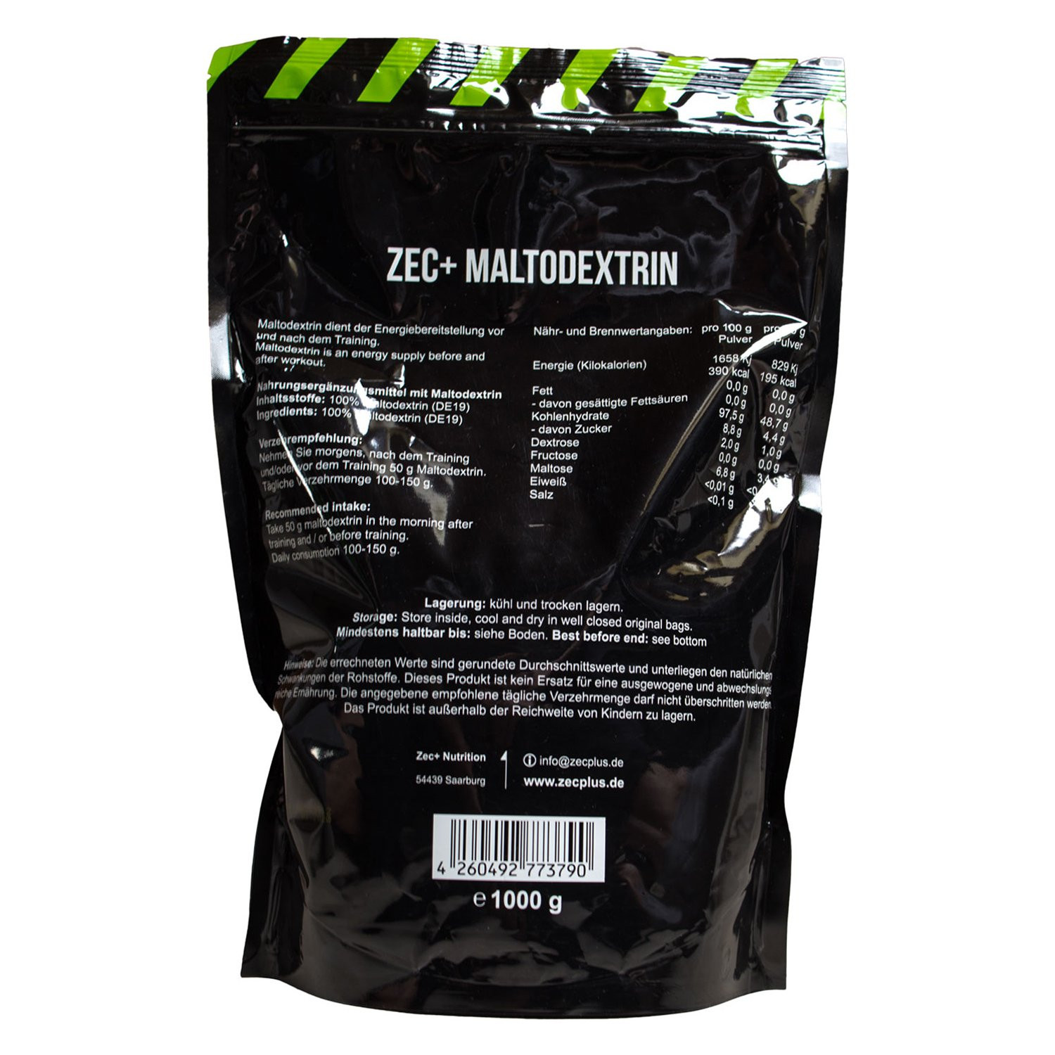 Zec+ Maltodextrin 1kg | ROUGHBULL FITNESS