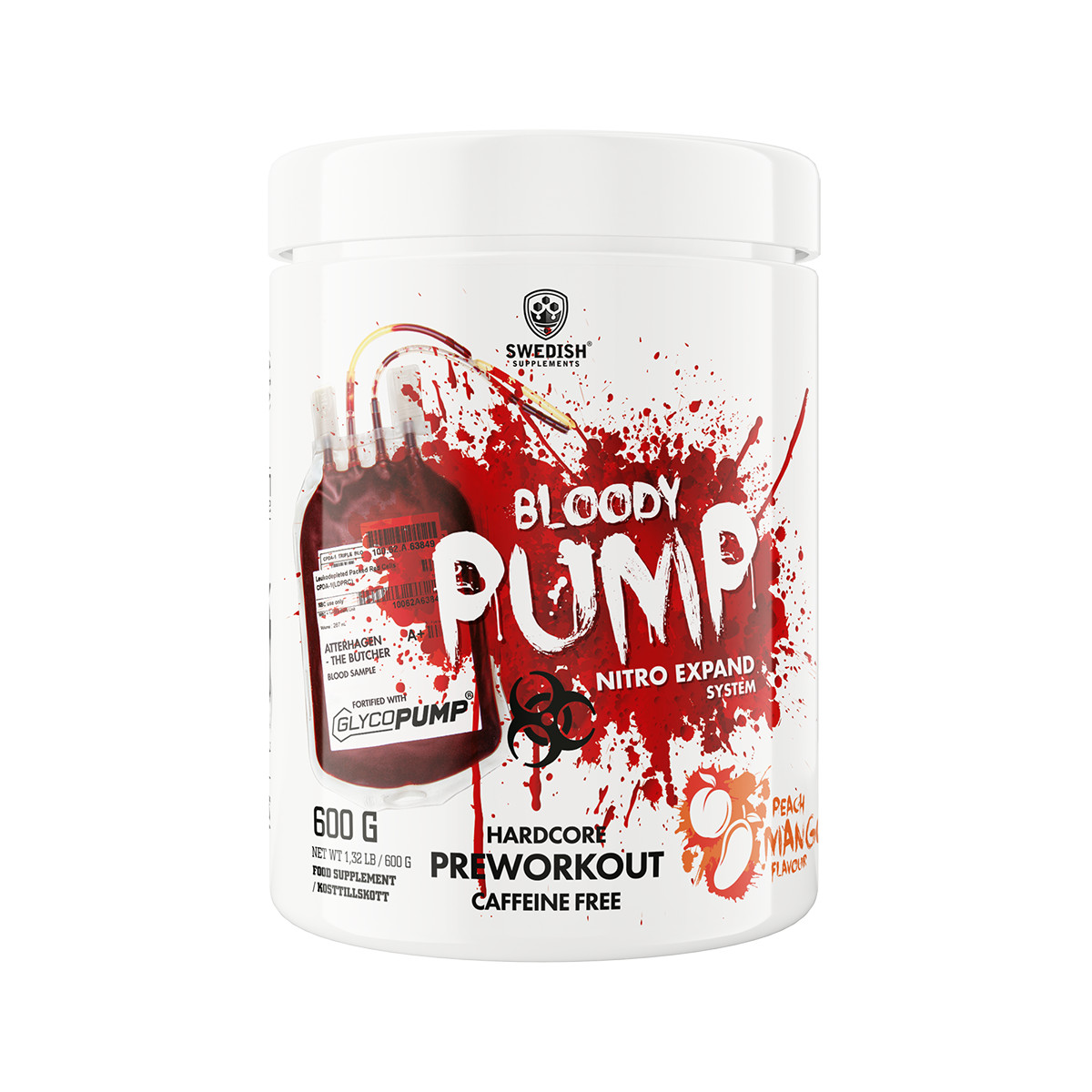 Swedish Supplements Bloody Pump 550 g Peach Mango | ROUGHBULL FITNESS