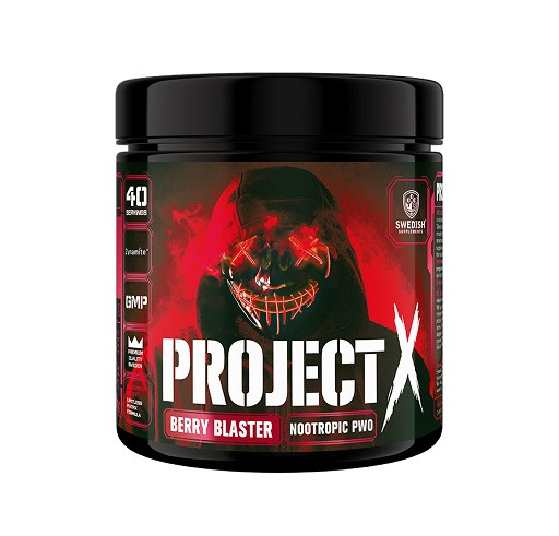 Swedish Supplements Project X 320 g Berry Mind Blast | ROUGHBULL FITNESS