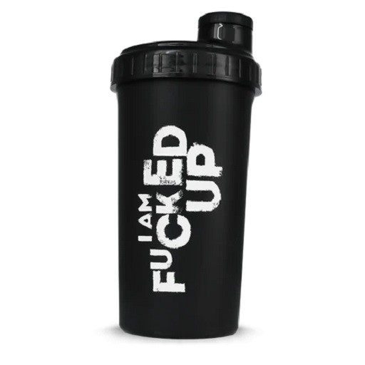 Swedish Supplements Shaker 700ml Fucked Up Black | ROUGHBULL FITNESS