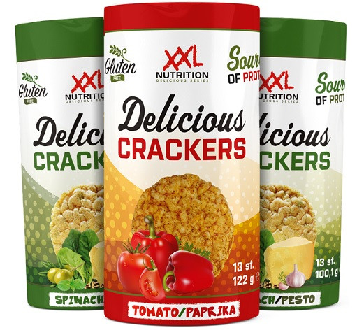 XXL Nutrition Delicious Crackers 122g Spinach/ Pesto | ROUGHBULL FITNESS