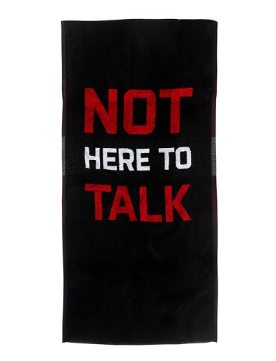 XXL Nutrition Handtuch 95 x 50cm Bigger is Better / Schwarz | ROUGHBULL FITNESS