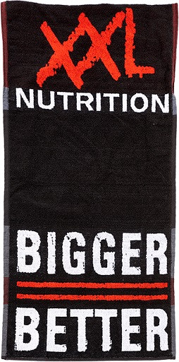 XXL Nutrition Handtuch 95 x 50cm Bigger is Better / Schwarz | ROUGHBULL FITNESS
