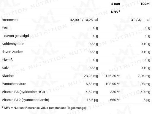 XXL Nutrition Energize! Sugar free Drink 6er INAKTIV | ROUGHBULL FITNESS
