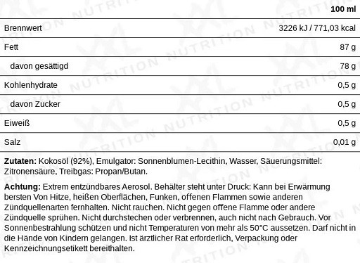 XXL Nutrition Perfect Cooking Spray 200ml Olivenöl | ROUGHBULL FITNESS