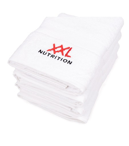 XXL Nutrition Badehandtuch 60 x 110 cm / Weiß | ROUGHBULL FITNESS