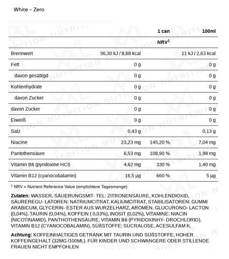 XXL Nutrition Energize! Energy Drink 6x330ml Green - Ginger Lemon | ROUGHBULL FITNESS