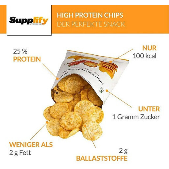 Supplify High Protein Chips 6 x 50g | ROUGHBULL FITNESS