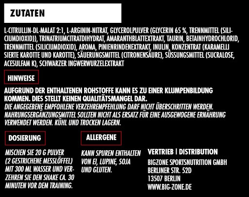 Big Zone Bloodstorm 2.0 300g Pfirsich | ROUGHBULL FITNESS