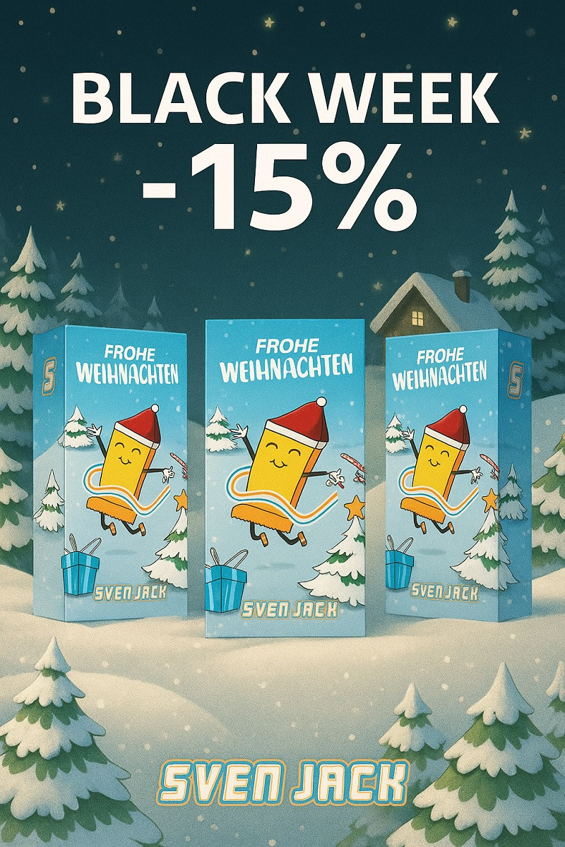 Sven Jack Adventskalender 2025 | 49x65g | Fitness Kalender | ROUGHBULL FITNESS