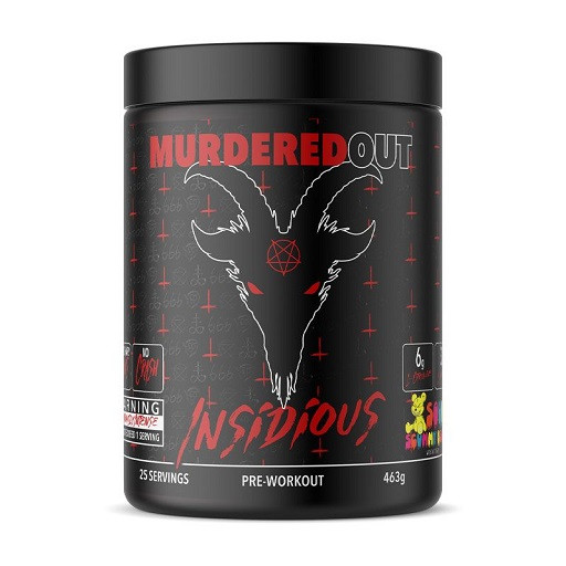 Murdered Out Insidious Preworkout 463g Sour Scummy Bear | ROUGHBULL FITNESS