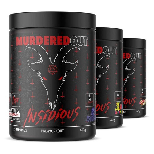 Murdered Out Insidious Preworkout 463g Zomberry | ROUGHBULL FITNESS
