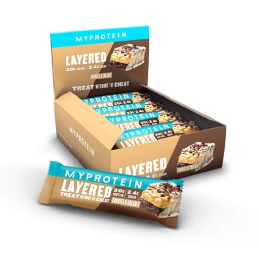 MyProtein Layered Bars 12x60g Triple Chocolate Fudge | ROUGHBULL FITNESS