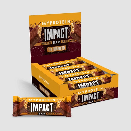 MyProtein Impact Bar 12x64g Caramel Nut | ROUGHBULL FITNESS