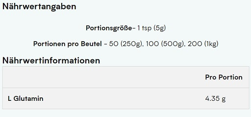 MyProtein Glutamin 1000g | ROUGHBULL FITNESS