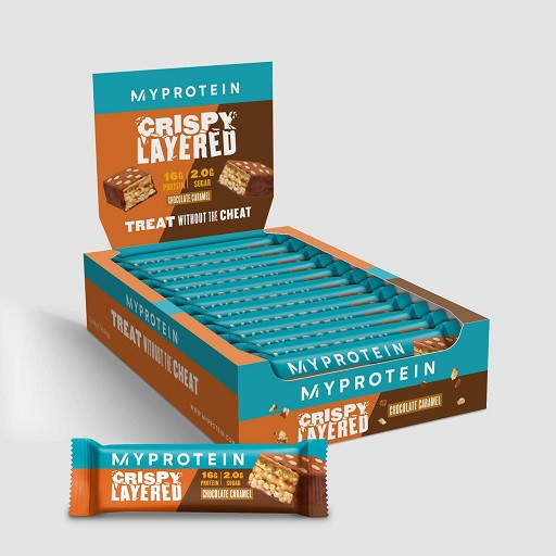 MyProein Crispy Layered Bar 12x58g Double Chocolate | ROUGHBULL FITNESS