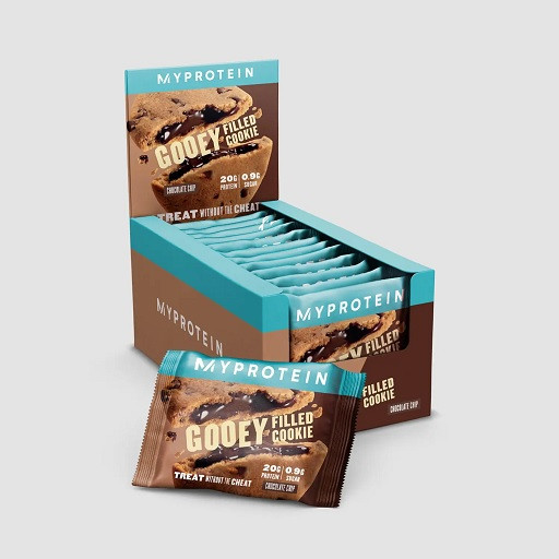 MyProtein Filled Protein Cookie 12x75g Double Chocolate & Caramel | ROUGHBULL FITNESS