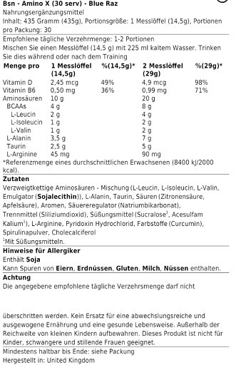 BSN Amino X 30Serv. Watermelon | ROUGHBULL FITNESS