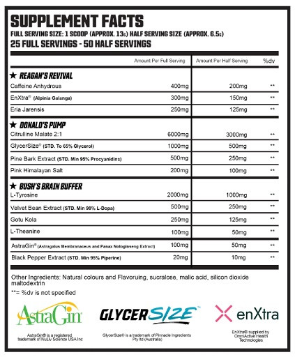 NMP Presidential Pre 50 Serv./ 350g Kenedy's Kiwi | ROUGHBULL FITNESS