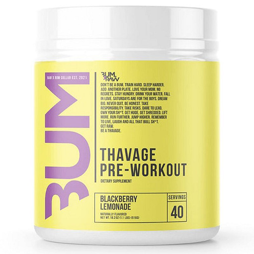 RAW Nutrition CBUM Thavage Pre-Workout 520g Peach Bum | ROUGHBULL FITNESS