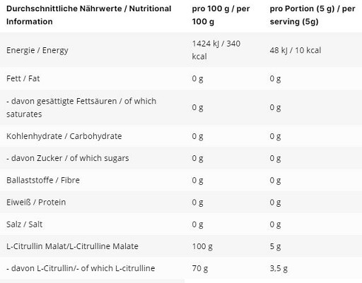 INLEAD L-Citrullin Malat 2:1 500g | ROUGHBULL FITNESS