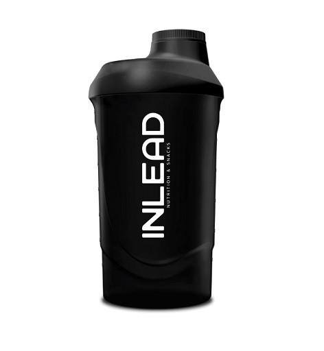 Inlead Shaker 600ml Black Transparent | ROUGHBULL FITNESS