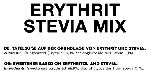 INLEAD Erythrit Stevia Mix 1000g | ROUGHBULL FITNESS