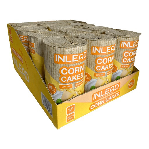 INLEAD Corn Cakes 6 x 120g Cheddar | ROUGHBULL FITNESS