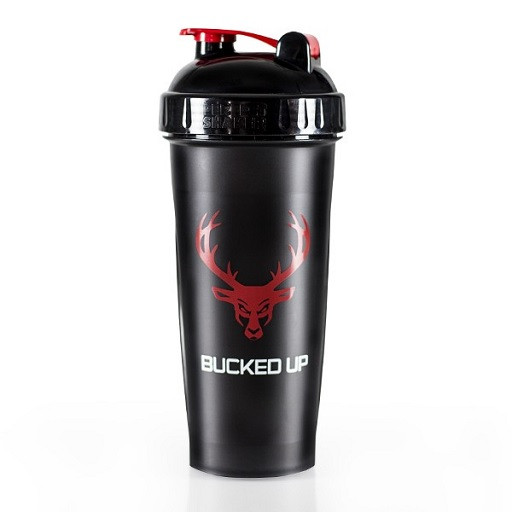 Bucked Up Shaker 800ml Black Red | ROUGHBULL FITNESS