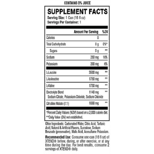 Scivation Xtend BCAA RTD (12x473ml) Blue Raspberry Ice | ROUGHBULL FITNESS