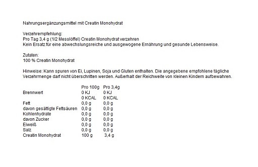 NNT Creatin Monohydrat 500g | ROUGHBULL FITNESS