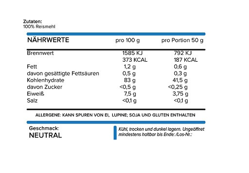 NNT Reispudding 1500g | ROUGHBULL FITNESS