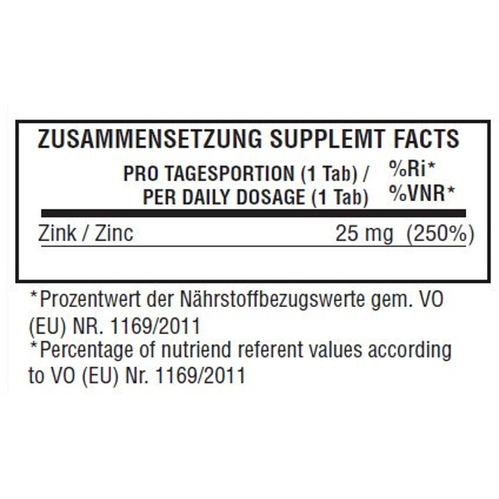 NNT Zink Bisglycinat Pro - 60 Tabletten | ROUGHBULL FITNESS