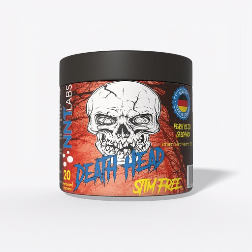 NNT Death Head Stim Free Booster 350g Peach Ice Tea | ROUGHBULL FITNESS